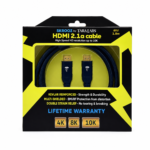 Cablu HDMI 2.1a Ultra High Speed 8K 60Hz / 4K 120Hz, 48 Gbps, eARC, HDR, Kevlar, Conectori Aurii, 1.8 m
