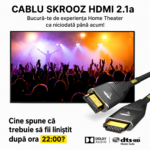 Cablu HDMI 2.1a Ultra High Speed 8K 60Hz / 4K 120Hz, 48 Gbps, eARC, HDR, Kevlar, Conectori Aurii, 1.8 m - imagine 6