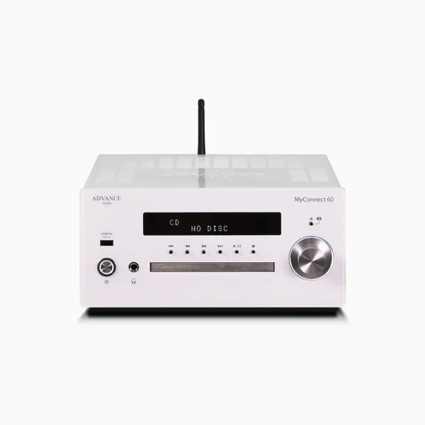 Sistem audio All-in-One Hi-Fi (Amplificator + CD Player + Network Streamer)Advance Paris MyConnect 60, alb